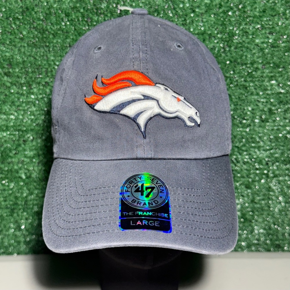 Denver Broncos Hat '47 Brand NFL The Franchise Fitted Cap Unisex Size Large New